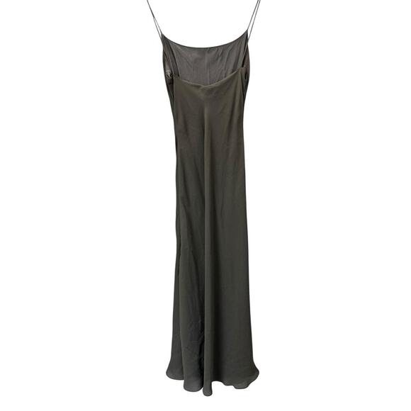 Y2K Geary Roark Kamisato Black Spaghetti Maxi Slip Dress Gown Whimsigoth Grunge - Picture 8 of 11